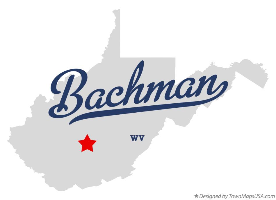 Map of Bachman, WV, West Virginia