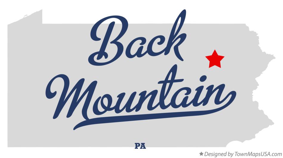 Map of Back Mountain, PA, Pennsylvania