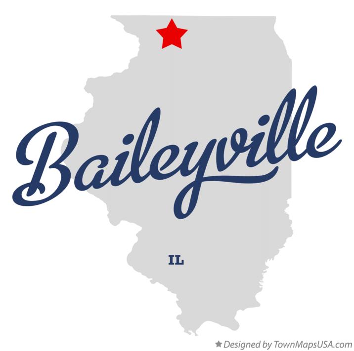 Map of Baileyville, IL, Illinois