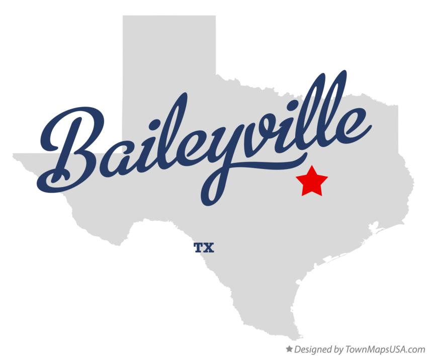 Map of Baileyville, TX, Texas
