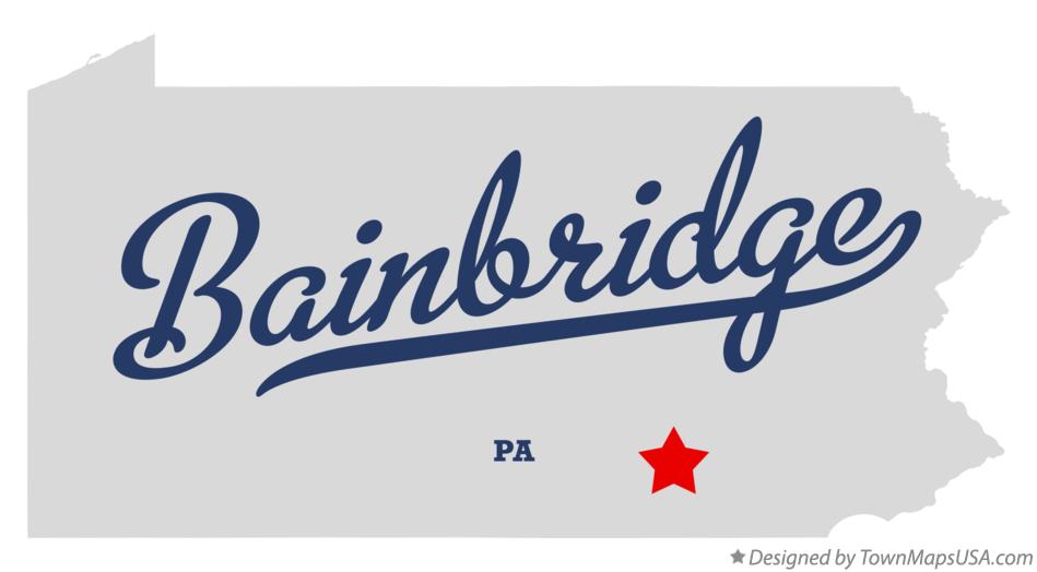 Map of Bainbridge, PA, Pennsylvania