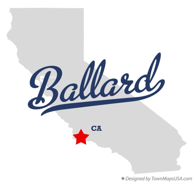 Map of Ballard, CA, California