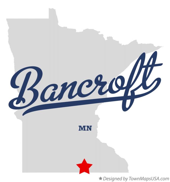 Map of Bancroft, MN, Minnesota