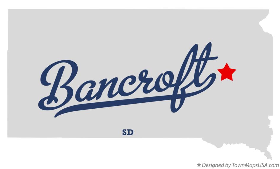 Map of Bancroft, SD, South Dakota