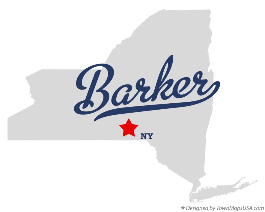 Map of Barker, Broome County, NY, New York