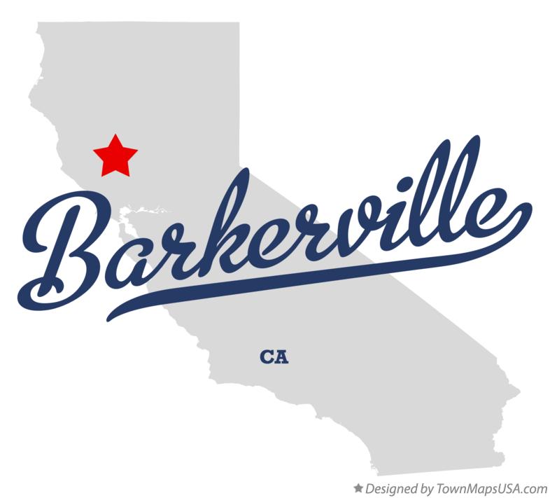 Map of Barkerville, CA, California