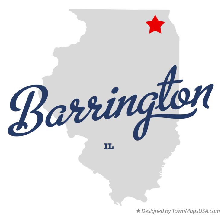 Map of Barrington, IL, Illinois