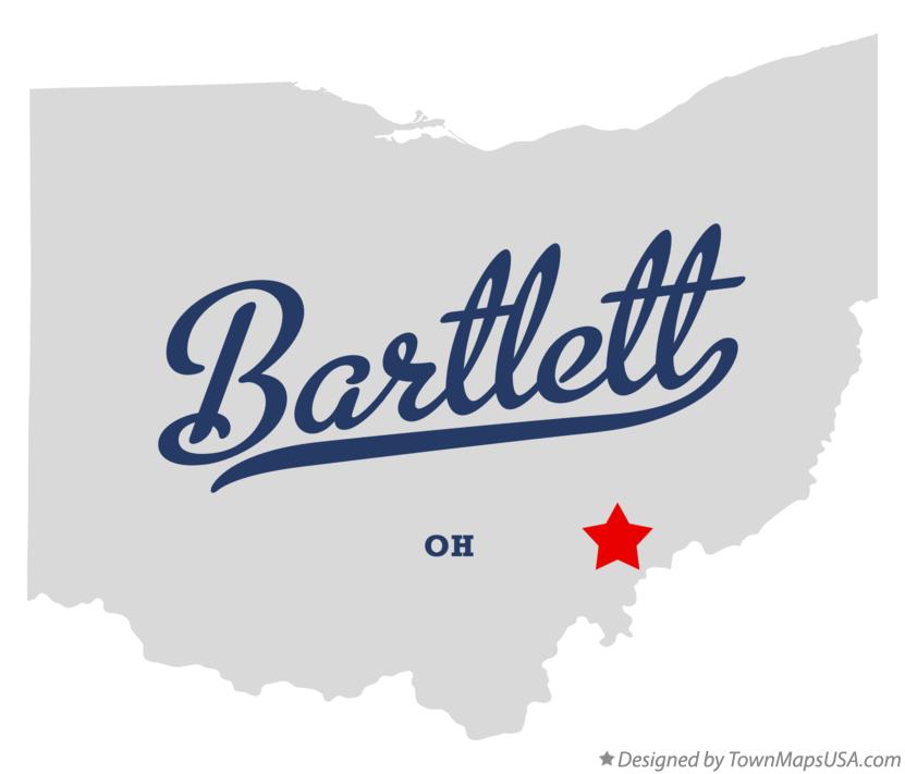 Map of Bartlett, OH, Ohio