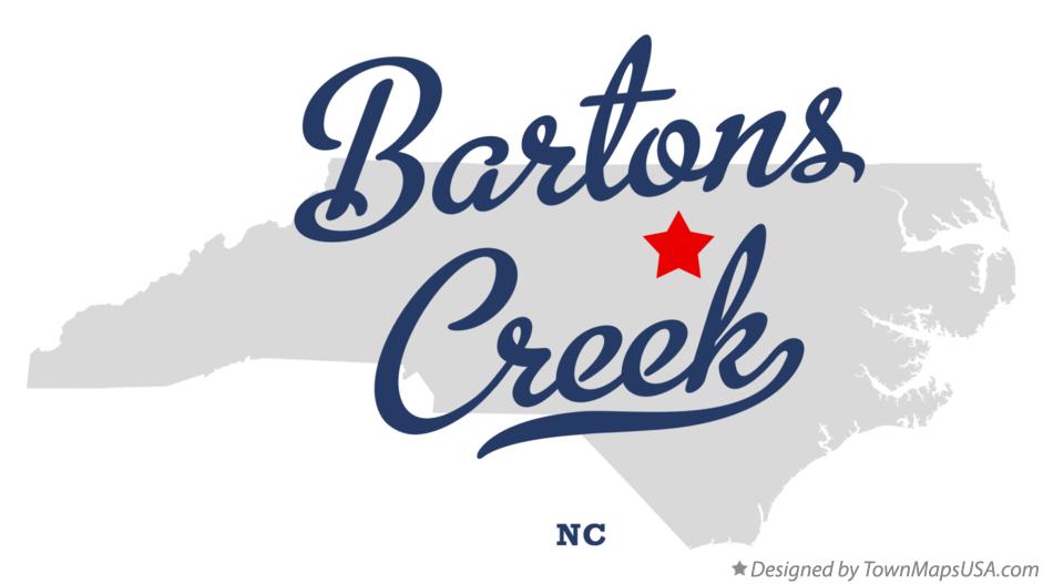Map of Bartons Creek, NC, North Carolina