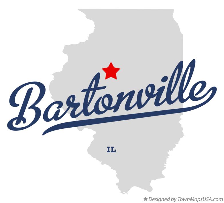 Map of Bartonville, IL, Illinois