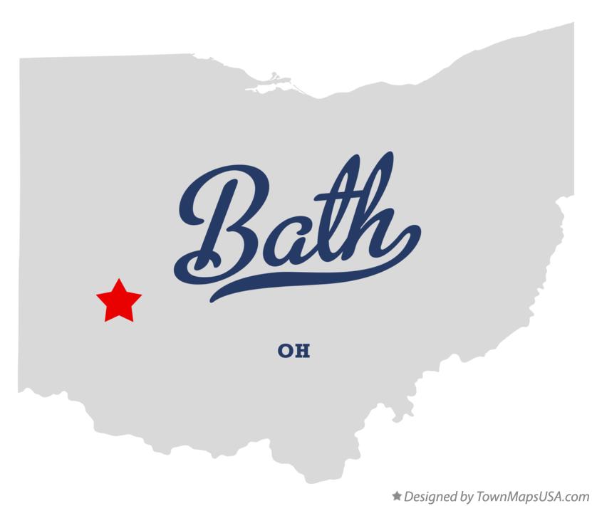 Map of Bath, Greene County, OH, Ohio