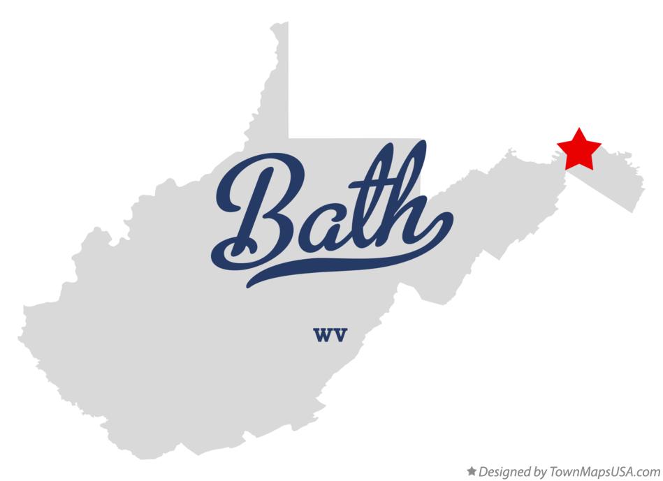 Map of Bath, WV, West Virginia