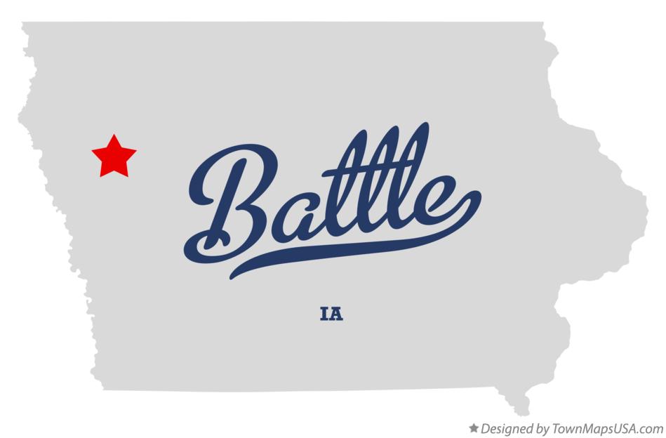 Map of Battle, IA, Iowa