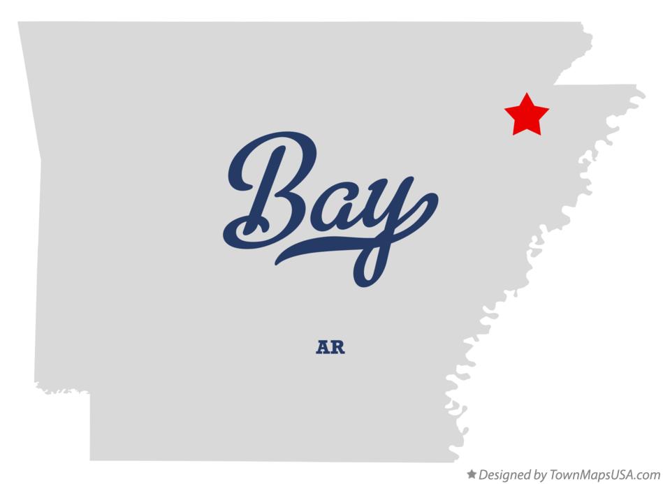 Map of Bay, AR, Arkansas