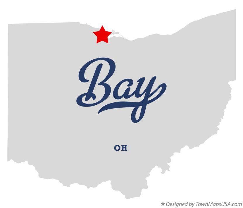 Map of Bay, OH, Ohio