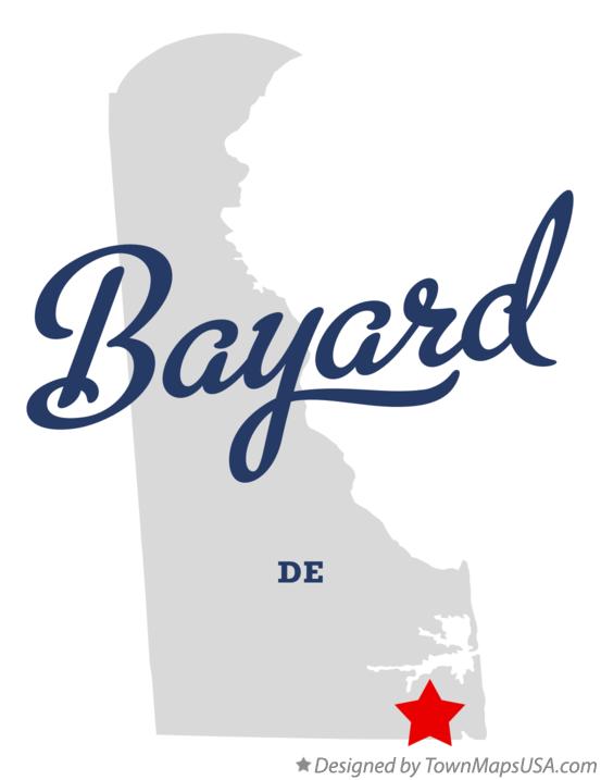 Map of Bayard, DE, Delaware