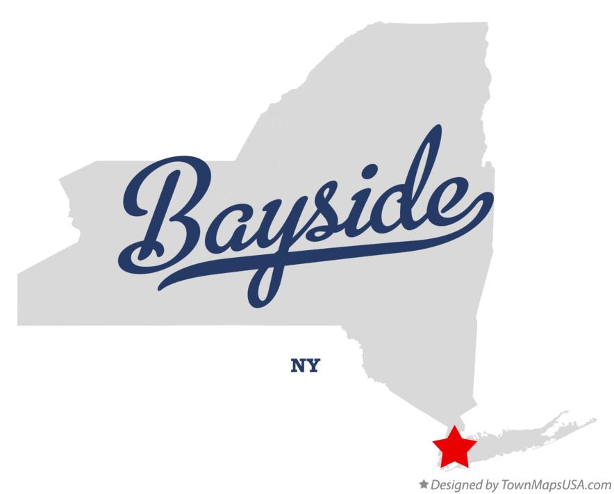 Map of Bayside, NY, New York