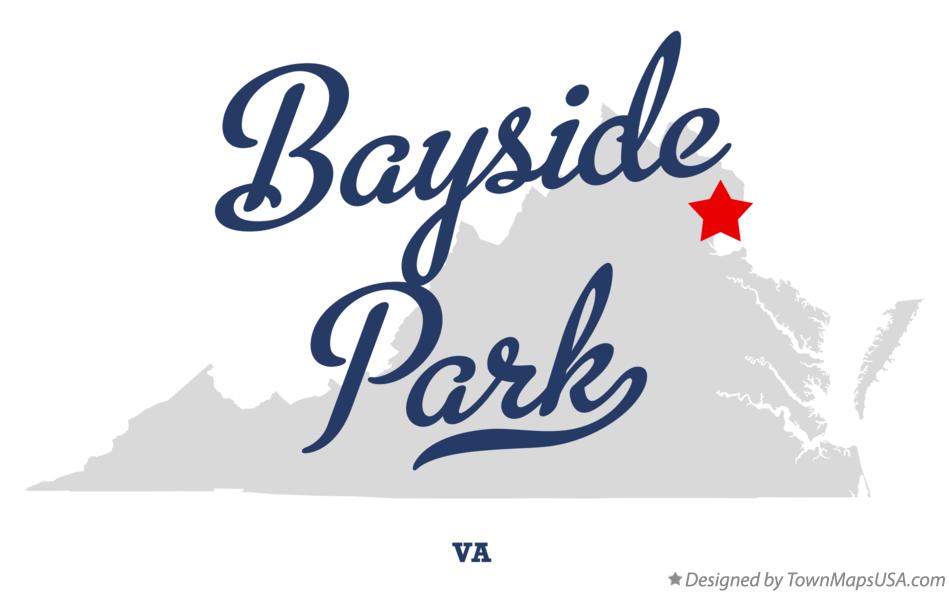 Map of Bayside Park, VA, Virginia
