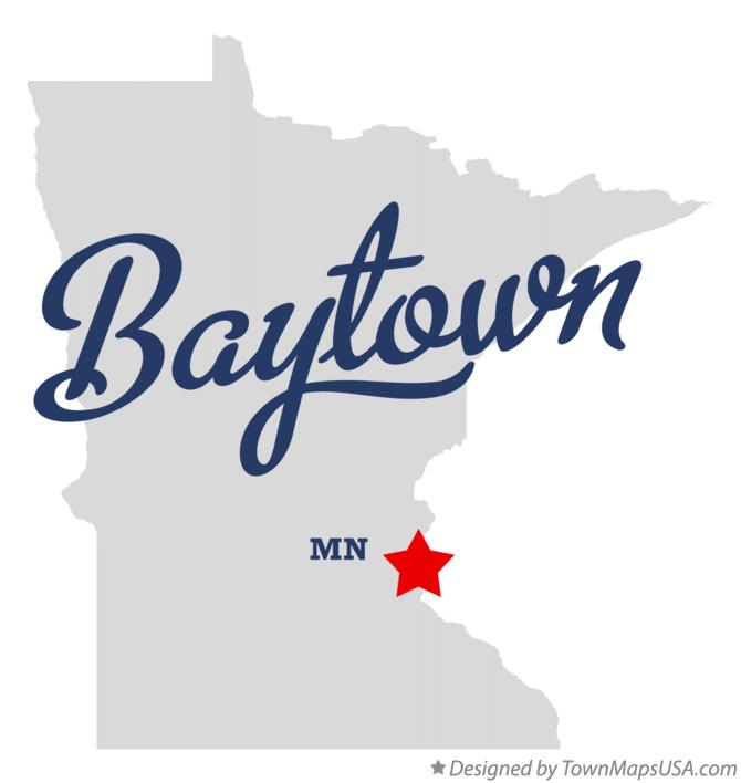 Map of Baytown, MN, Minnesota