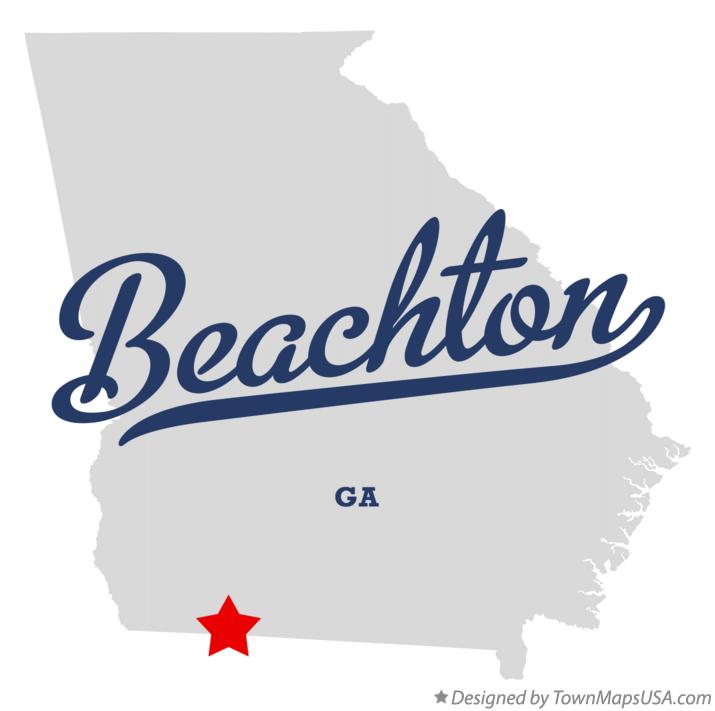 Map of Beachton, GA,
