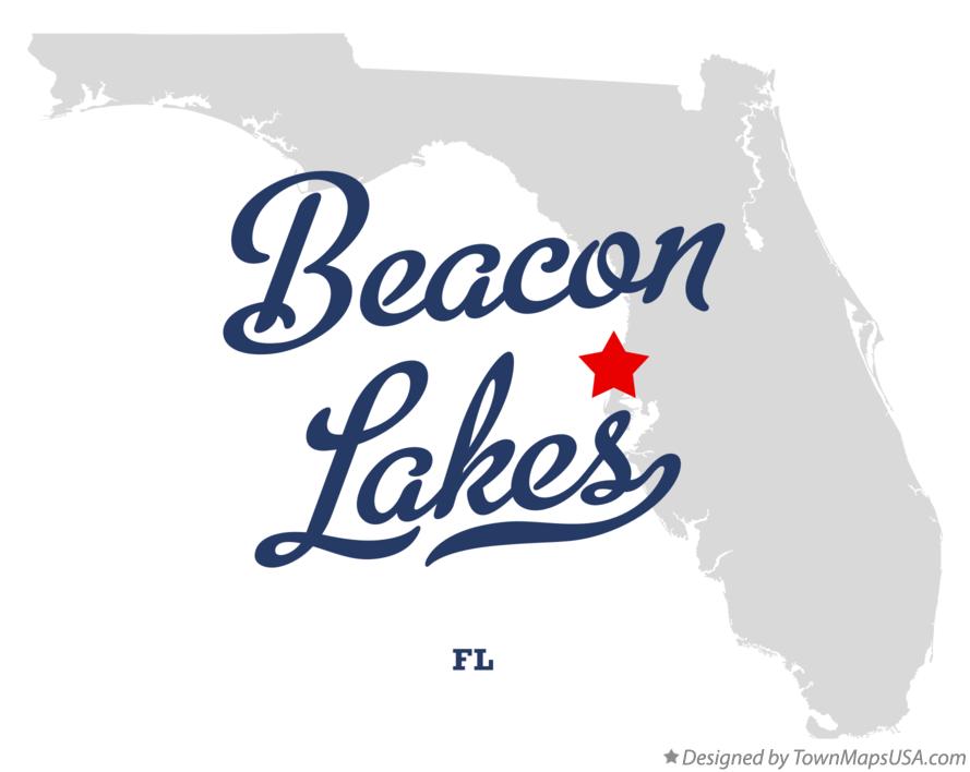 Map of Beacon Lakes, FL, Florida