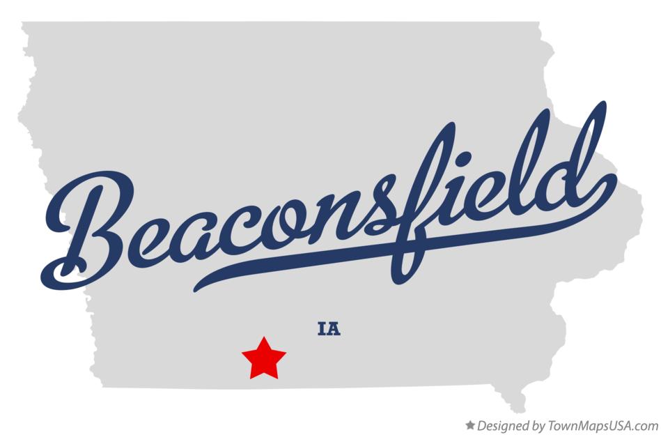 Map of Beaconsfield, IA, Iowa