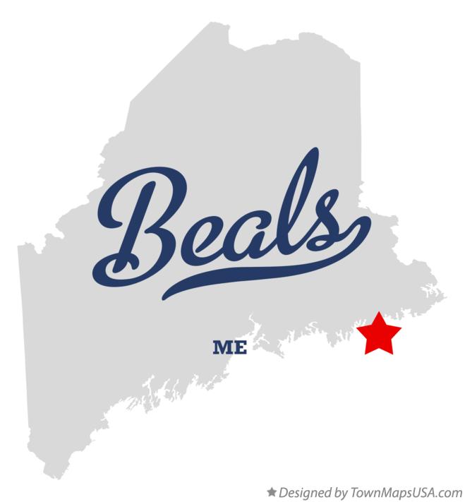 Map of Beals, ME, Maine