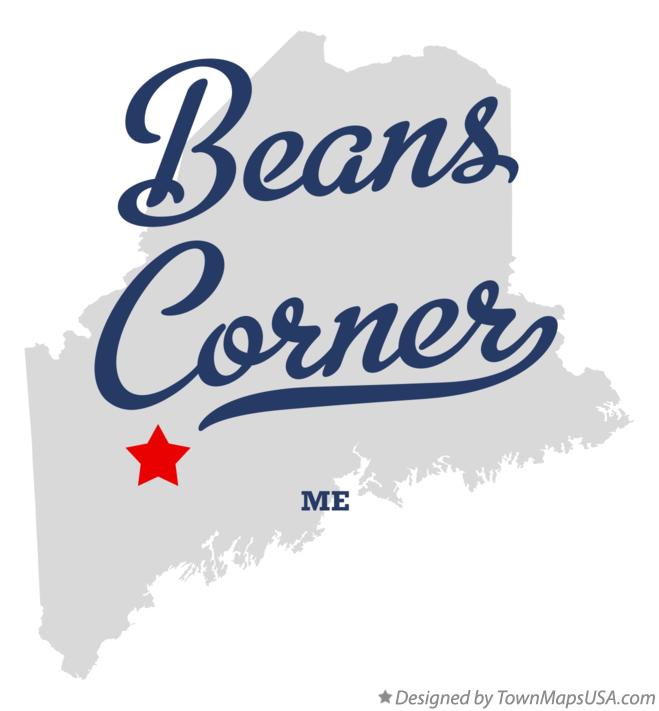 Map of Beans Corner, ME, Maine