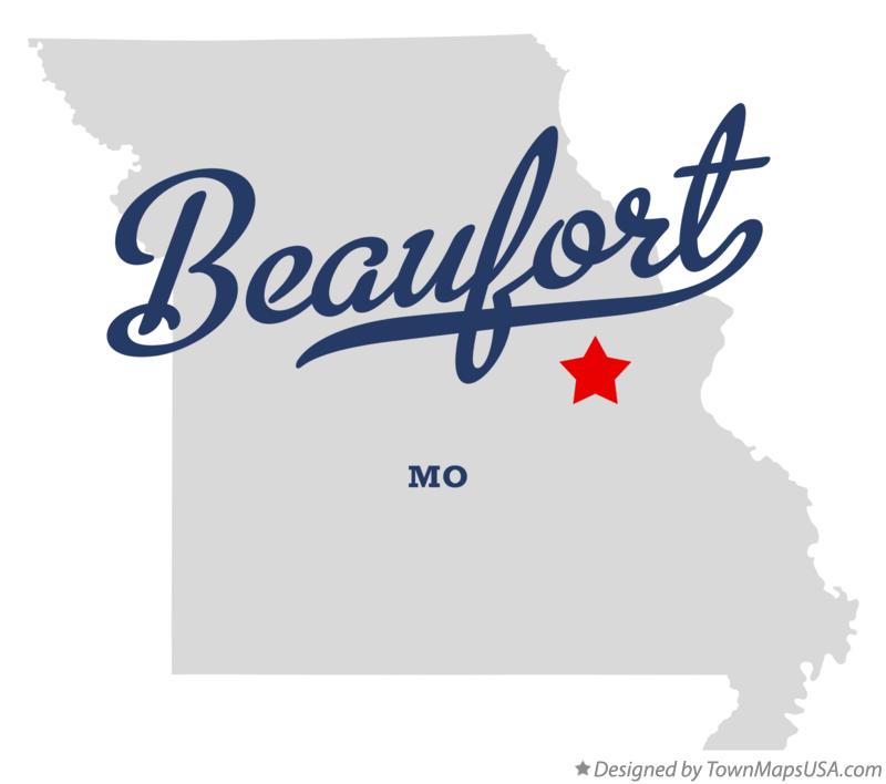 Map of Beaufort, MO, Missouri