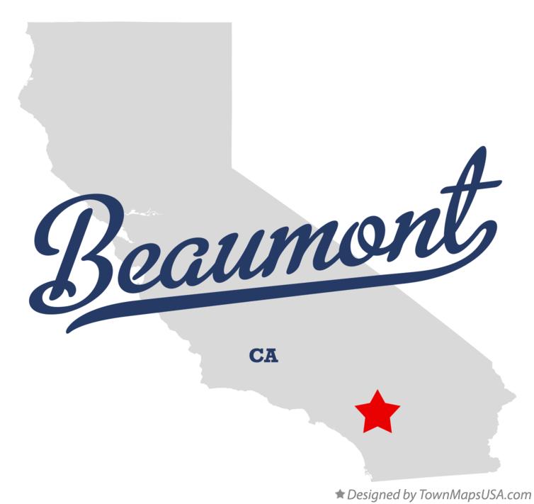 Map of Beaumont, CA, California