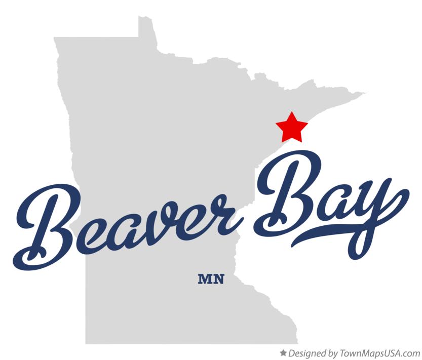 Map of Beaver Bay, MN, Minnesota