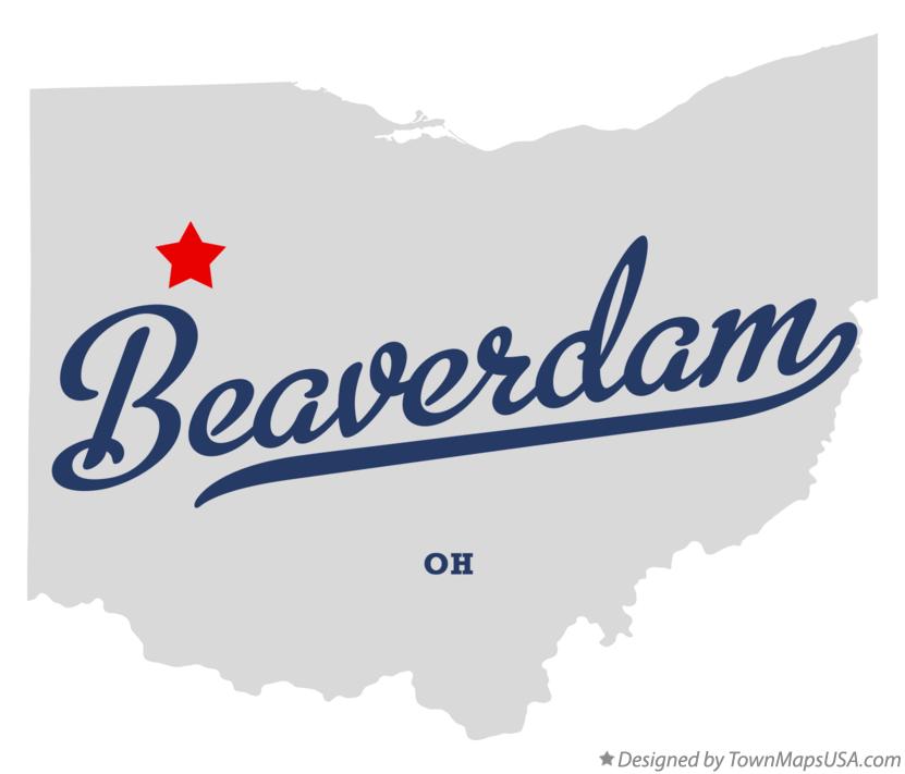 Beaver Dam Ohio Map Map of Beaverdam, OH, Ohio
