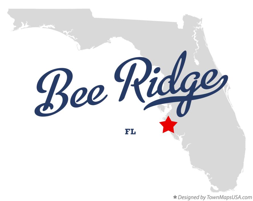 Map of Bee Ridge, FL, Florida