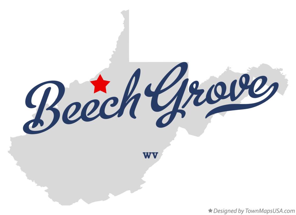 Map of Beech Grove, WV, West Virginia
