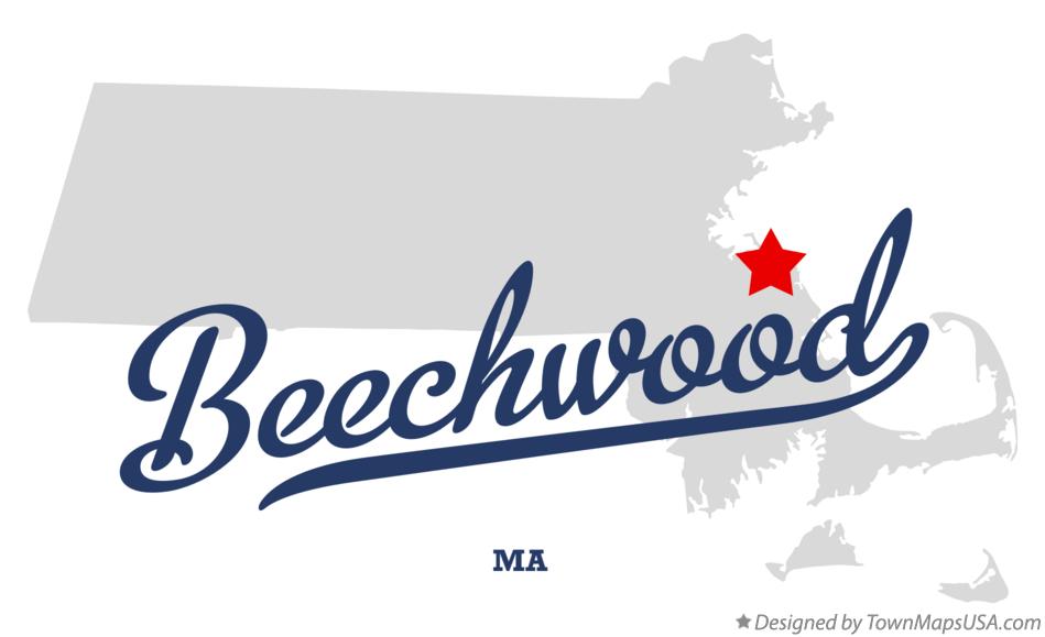 Map of Beechwood, MA, Massachusetts