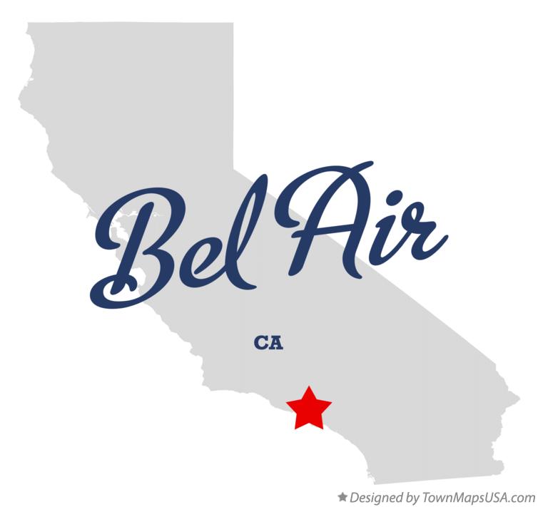 Map of Bel Air, CA, California