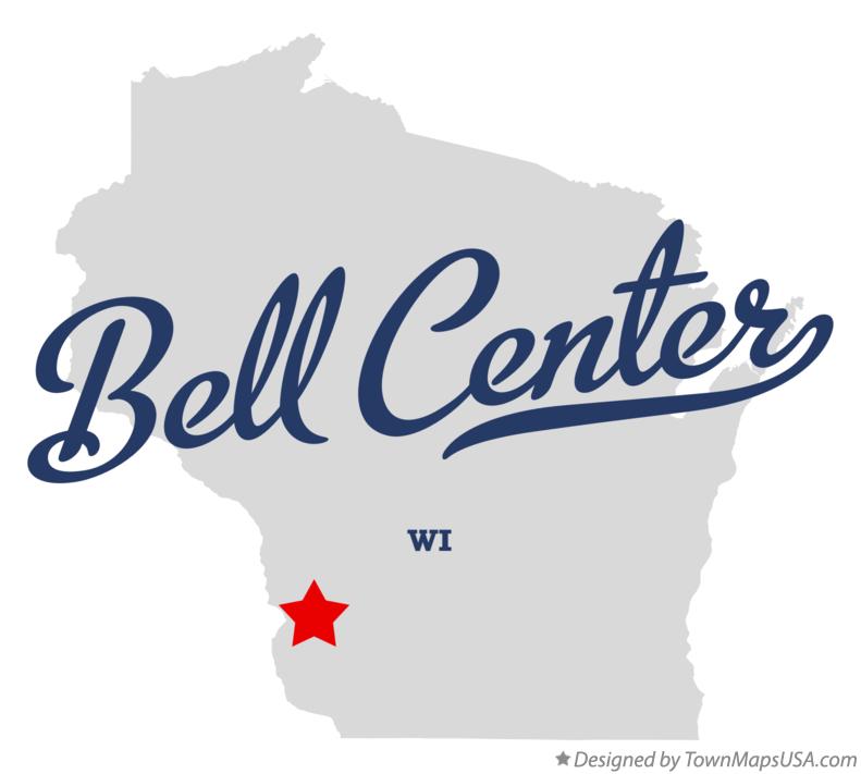 Map of Bell Center, WI, Wisconsin