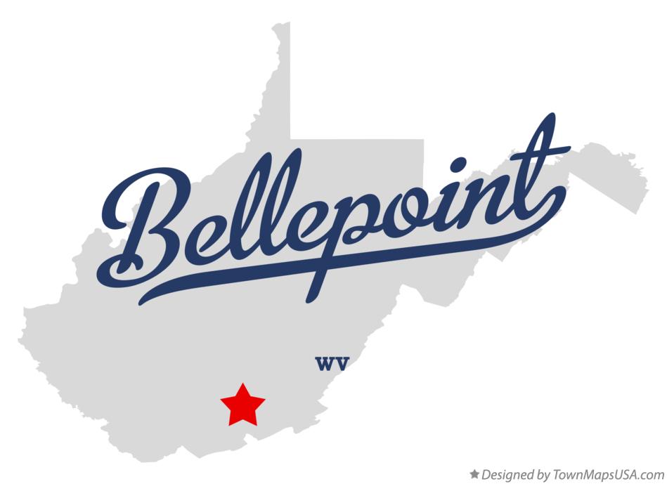 Map of Bellepoint, WV, West Virginia