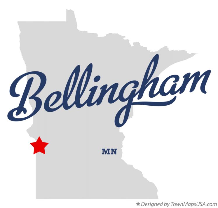 Map of Bellingham, MN, Minnesota