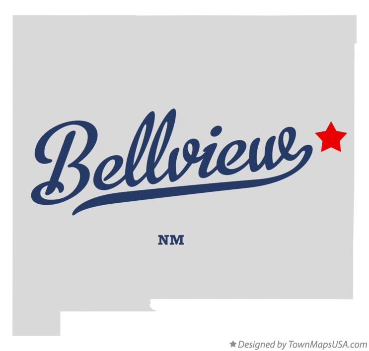 Map of Bellview, NM, New Mexico