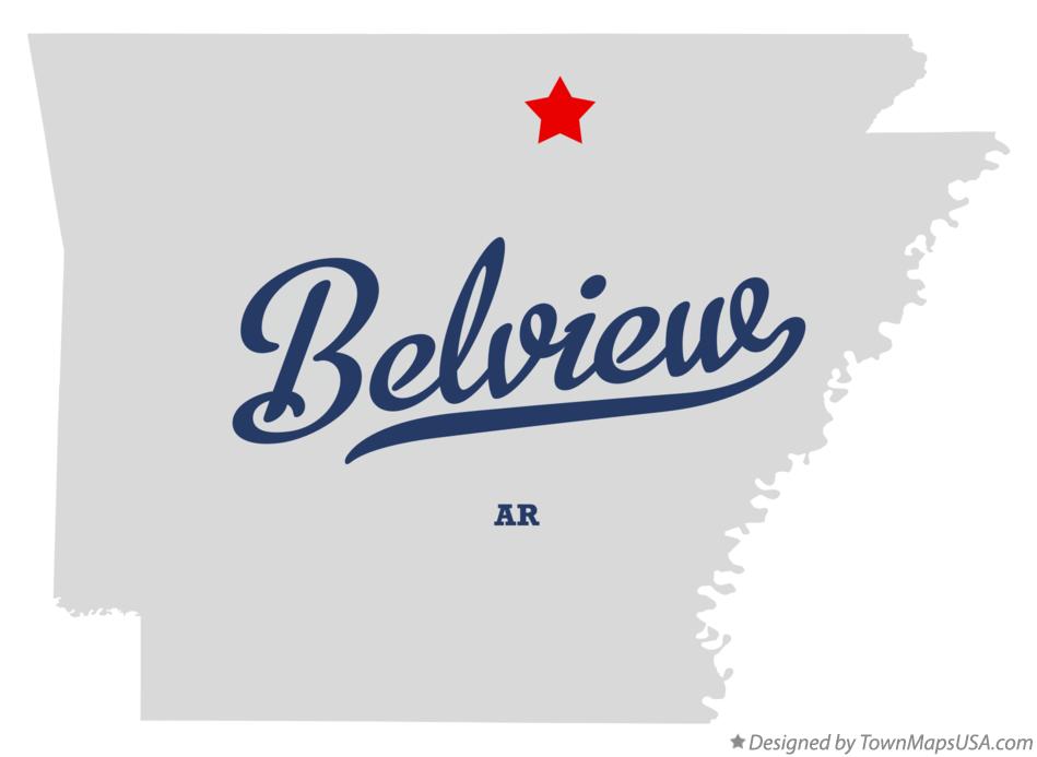 Map of Belview, AR, Arkansas