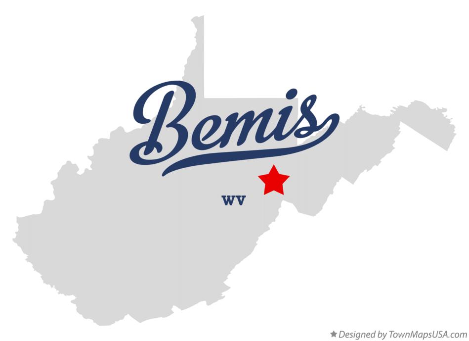 Map of Bemis, WV, West Virginia