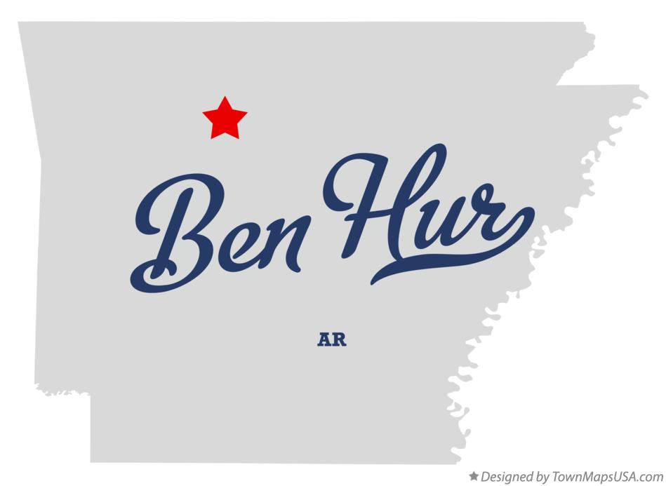 Map of Ben Hur, AR, Arkansas