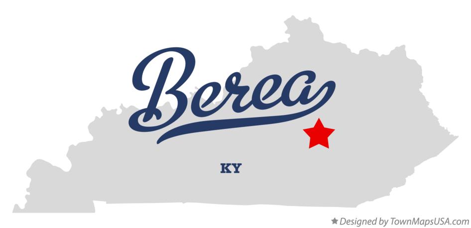 Map of Berea, KY, Kentucky