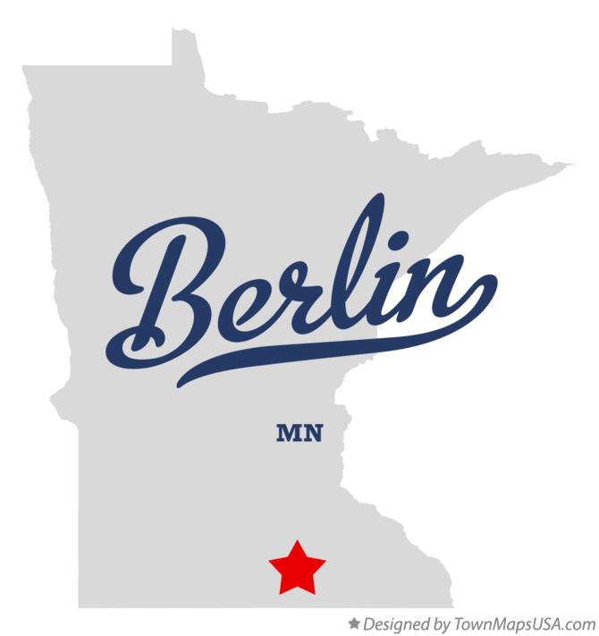 Map of Berlin, MN, Minnesota