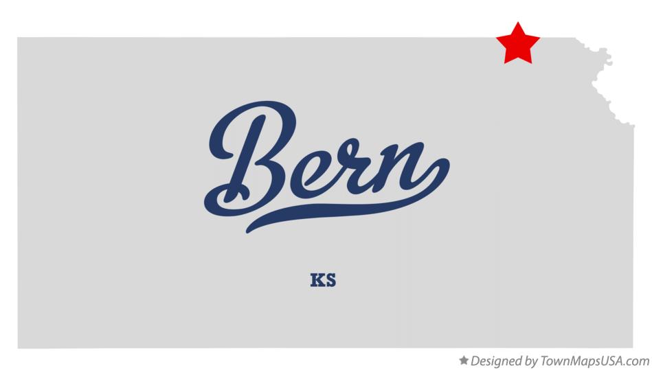 Map of Bern, KS, Kansas