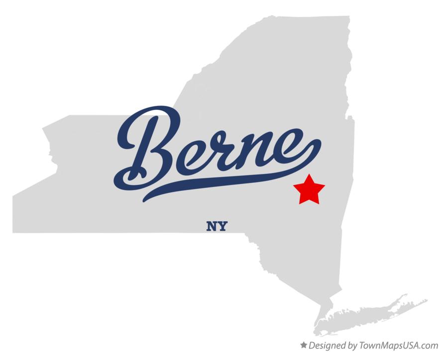 Map of Berne, NY, New York