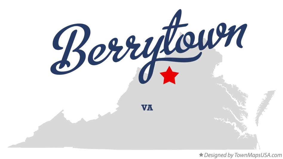 Map of Berrytown, VA, Virginia