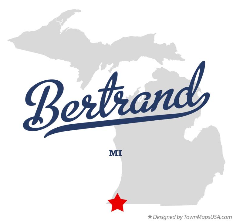 Map of Bertrand, MI, Michigan