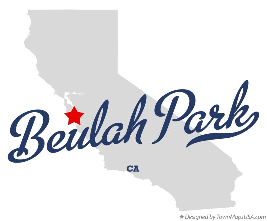Map of Beulah Park, CA, California